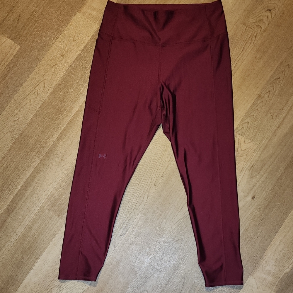 Under Armour Burgundy Leggings